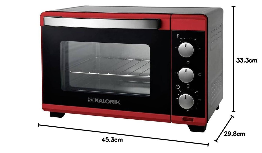Kalorik Backofen 19L TKG OT 2011 RD I Minibackofen mit Thermostat, Kontrollleuchte, Grillfunktion |