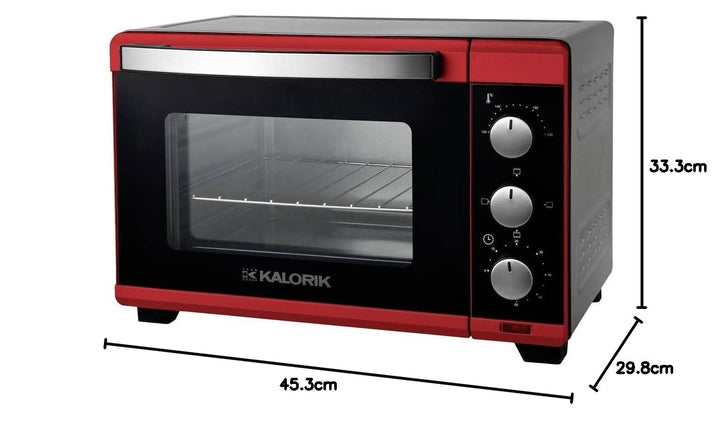 Kalorik Backofen 19L TKG OT 2011 RD I Minibackofen mit Thermostat, Kontrollleuchte, Grillfunktion |