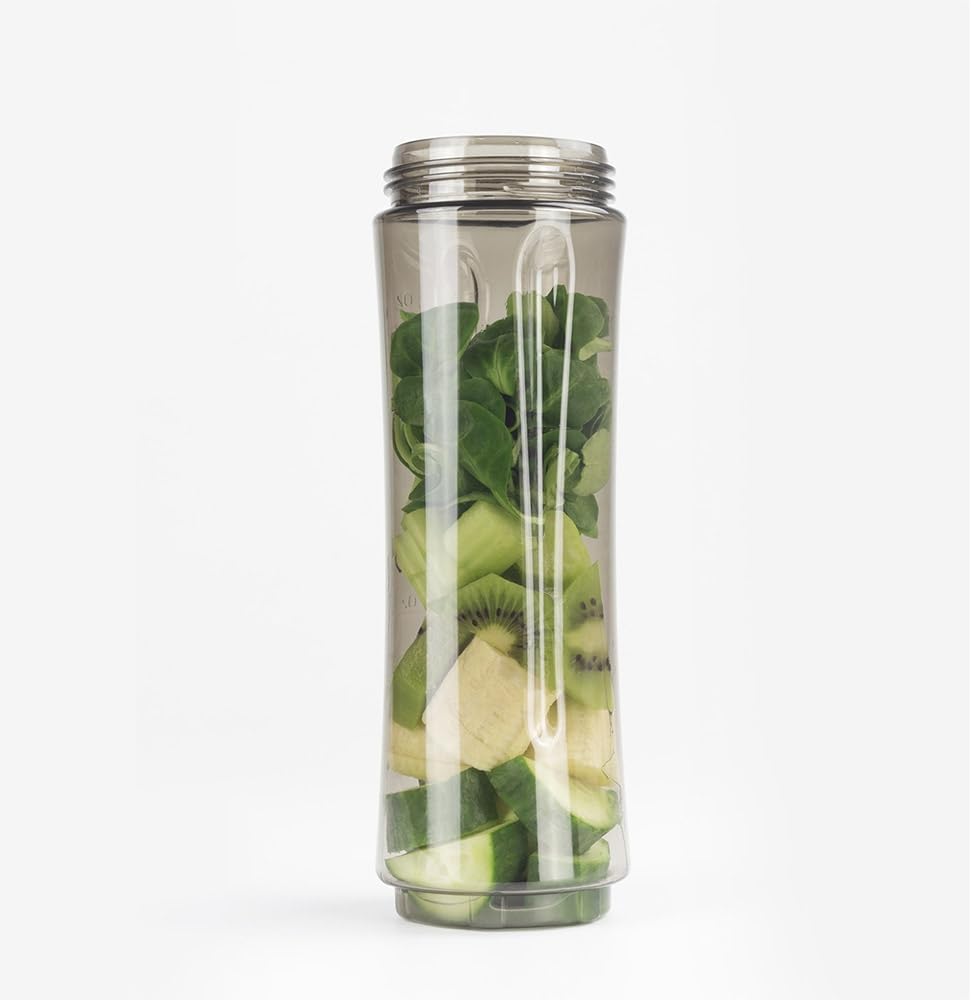 CASO B350 Single-Serve, Mini Smoothie Mixer mit Mix- und Trinkbehälter in einem, Edelstahlgehäuse, c