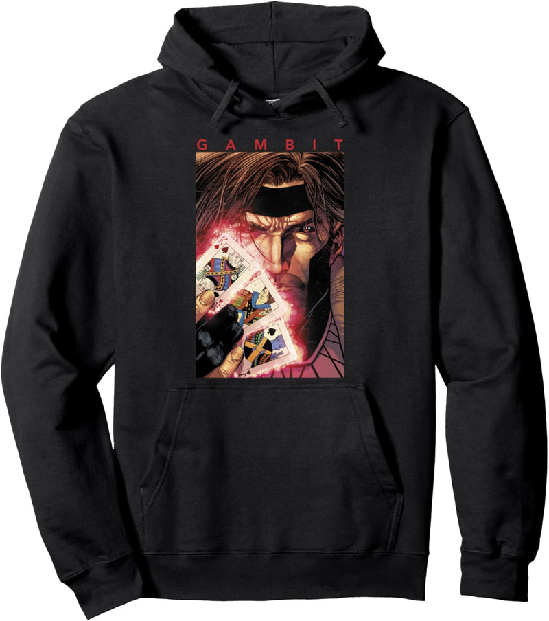 Marvel X-Men Gambit Three Aces Poster Pullover Hoodie