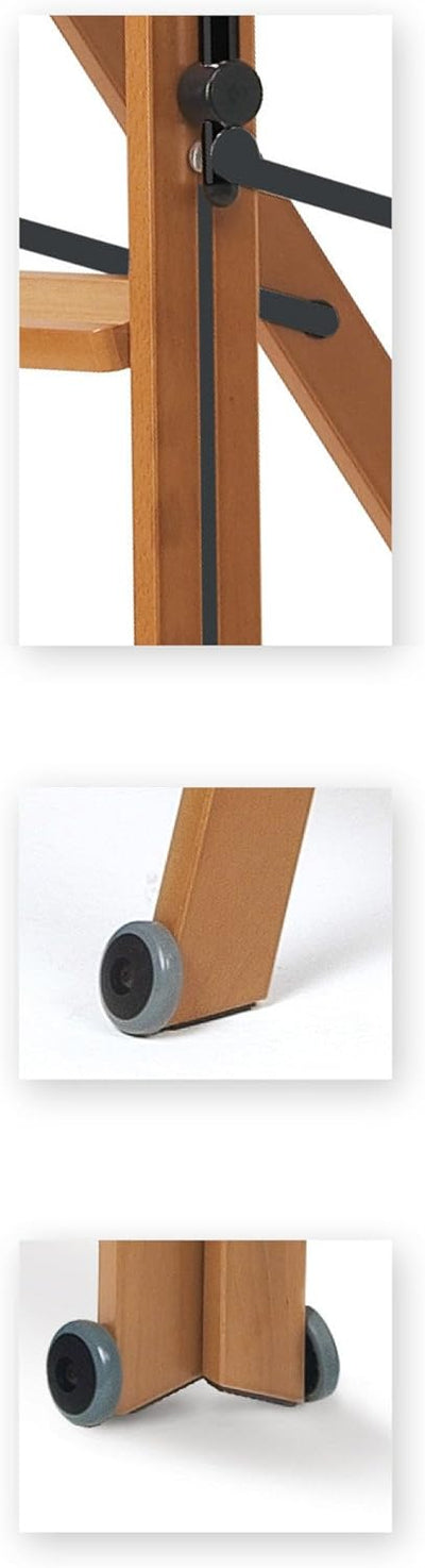Arredamenti Italia Leiter 170/5 TUSCANIA; Holz - 5 Stufen - zusammenklappbar - mit Sicherheitssystem