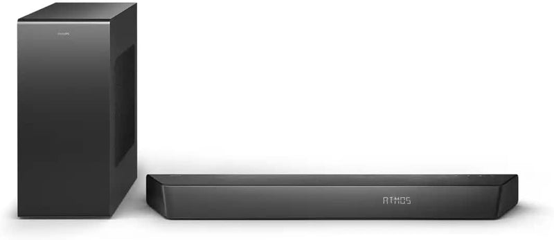 Philips TAB7807/10 Soundbar 3.1 Kabelloser Subwoofer, Dolby Atmos, Cinematischer Sound, HDMI eARC, R