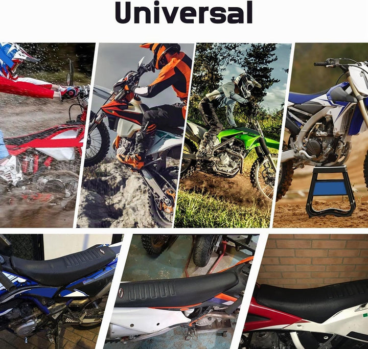 JFG RACING Motorrad Sitzbezug,Universal Motorrad Sitzbezug Gummi Weich für SX DRZ XCF RMZ KXF YZF 12