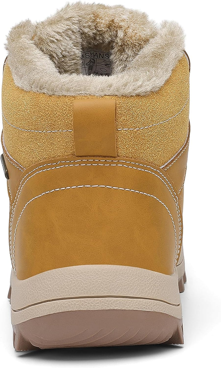 Mishansha Unisex Winterschuhe Winterstiefel mit Warm Gefüttert, Gr. 36-48 44 EU Buttergelb, 44 EU Bu