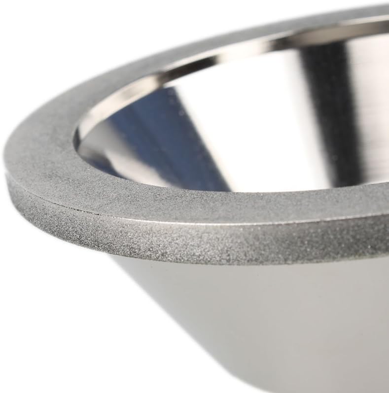Yibuy CBN 150 Körnung 100 mm Aussendurchmesser 20 mm Innendurchmesser Schalenförmige Diamant-Schleif