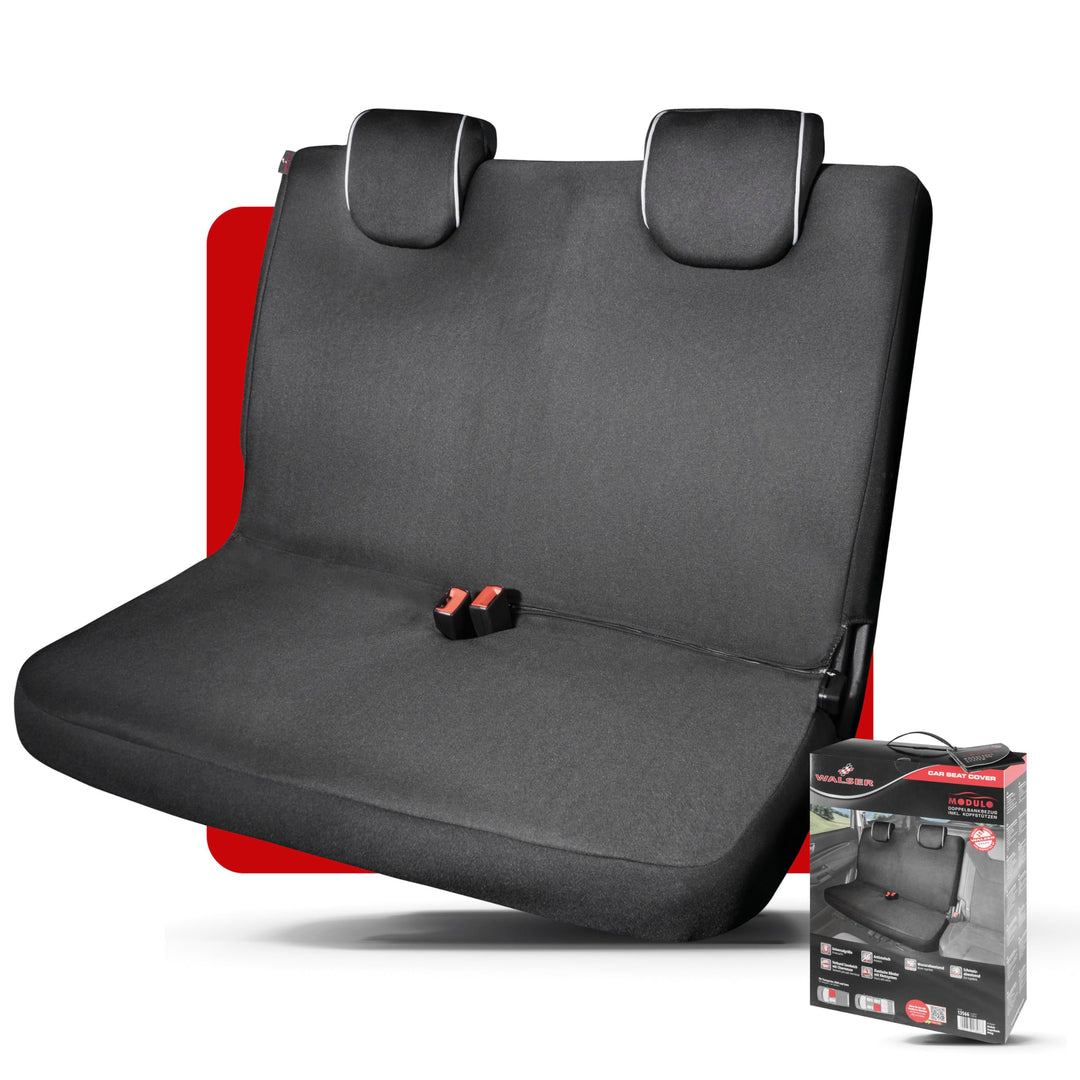 Walser Auto-Sitzbezug Doppelbankbezug Modulo, Universal Auto-Schonbezug für Normalsitze, Sitzschoner
