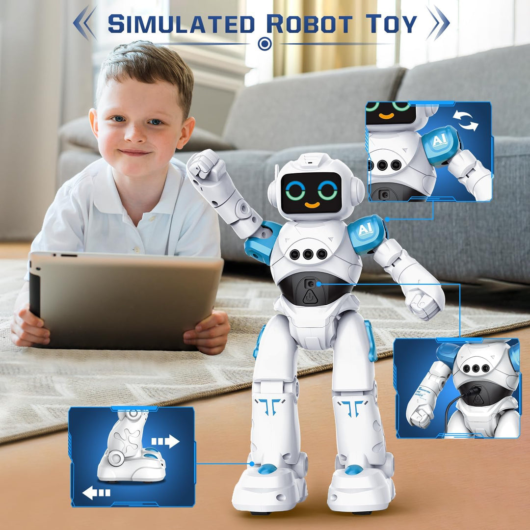 VATOS Roboter Spielzeug für Kinder ab 3-12 Jahre - Ferngesteuerter Roboter, Gestensteuerung Programm