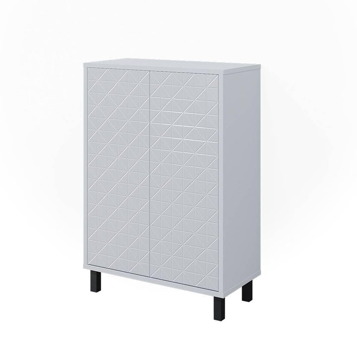 Vicco Midischrank Agasta, Weiss Hochglanz, 56.2 x 83.2 cm Weiss Hochglanz Badschrank 3 Fächer, Weiss