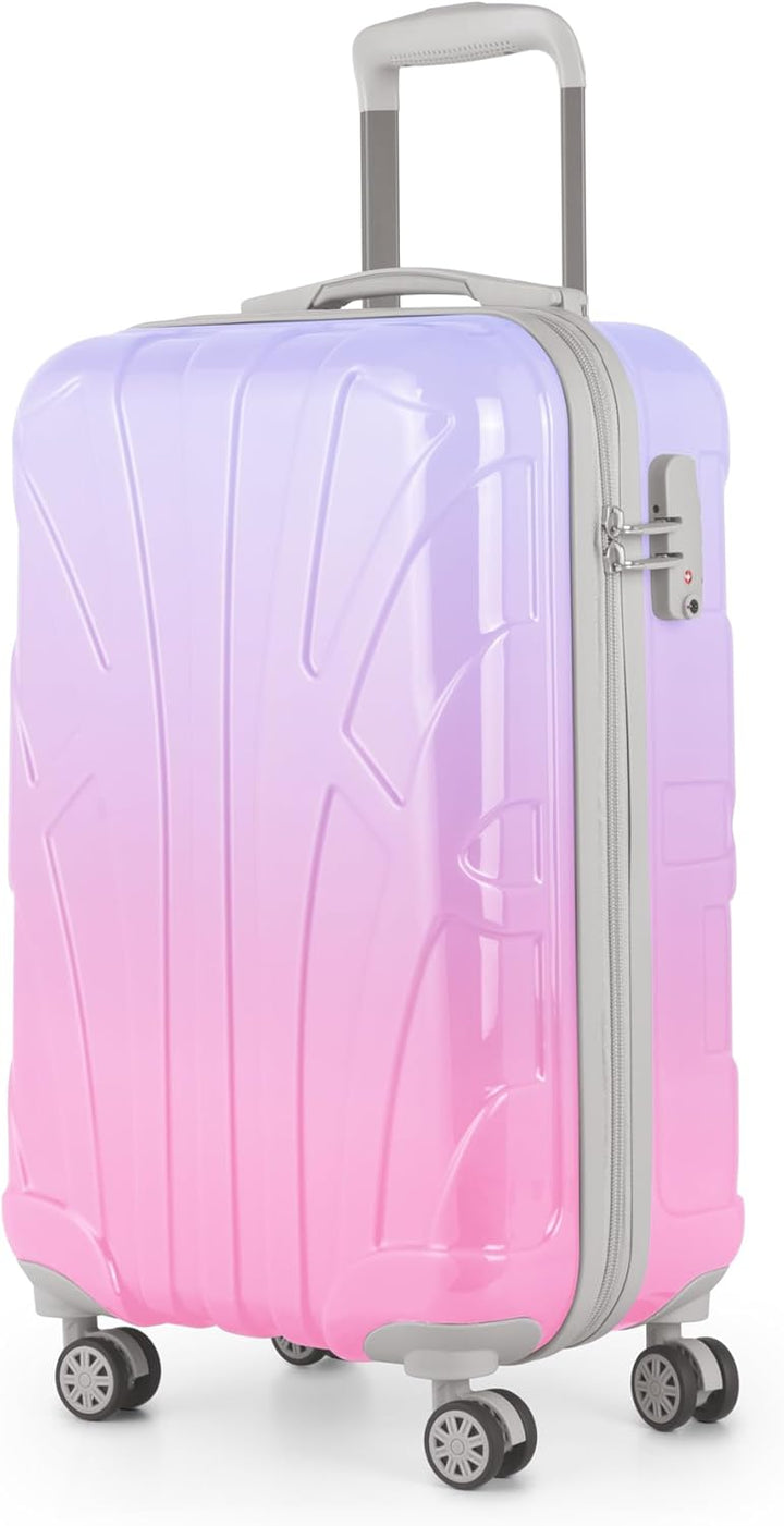 suitline - Handgepäck Hartschalen-Koffer Koffer Trolley Rollkoffer Reisekoffer, TSA, 55 cm, ca. 34 L