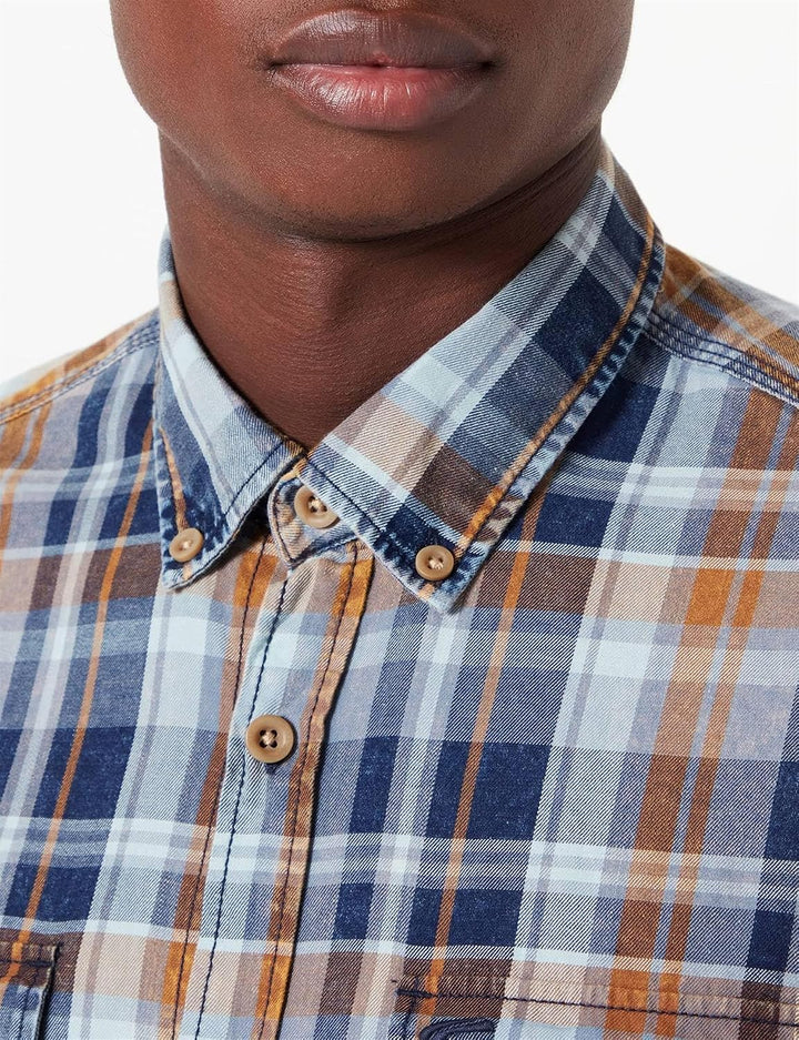 Camel Active Herren 409119/8s19 Hemd L Denim Blue, L Denim Blue