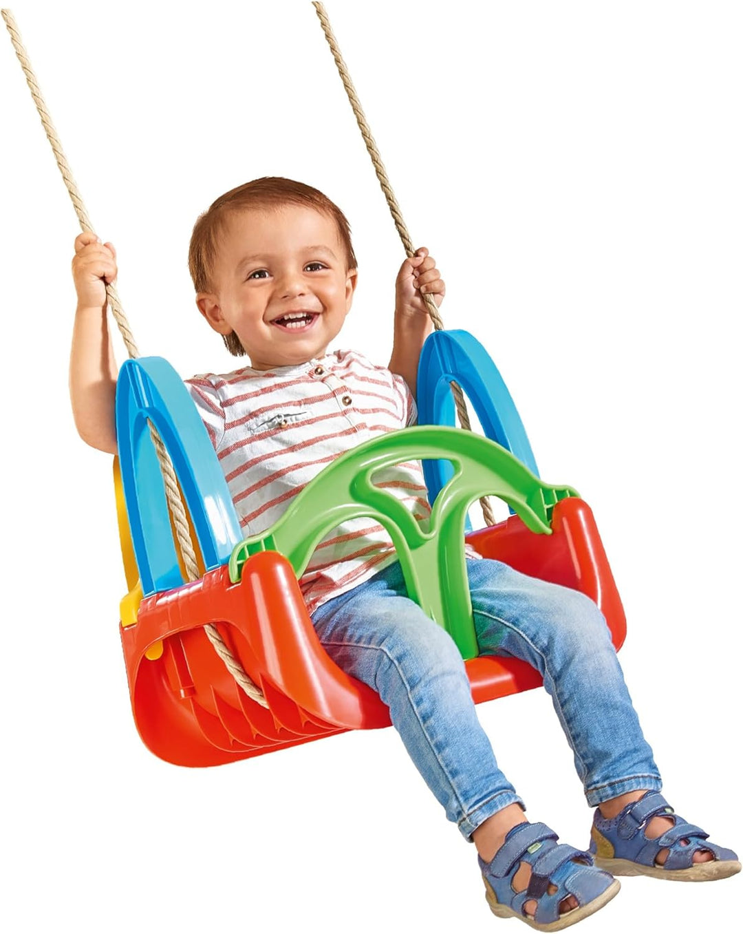 Simba 107174109 - 3 in 1 Schaukel, Seil vormontiert, Schaukelhöhe ca. 120cm, Sitzbreite 28cm