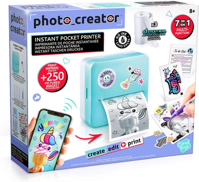 Canal Toys - Photo Creator CLK017- Taschen-Drucker Set für Smartphone mit Markern, Stickern und Ther