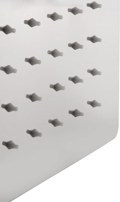 'aquaSu® Kopfbrause Offertio mit 1 Strahlart | eckig | chrom | 50 x 50 cm Sprayplatte | mit Kugelgel