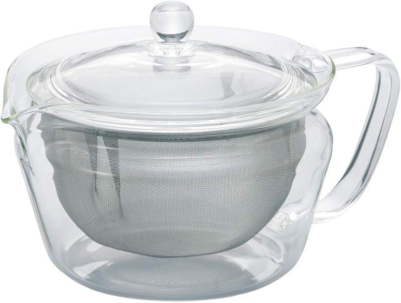 Hario ChaCha Kyusu Zen Teekanne, 450 ml, transparent 450 ml Durchsichtig, 450 ml Durchsichtig