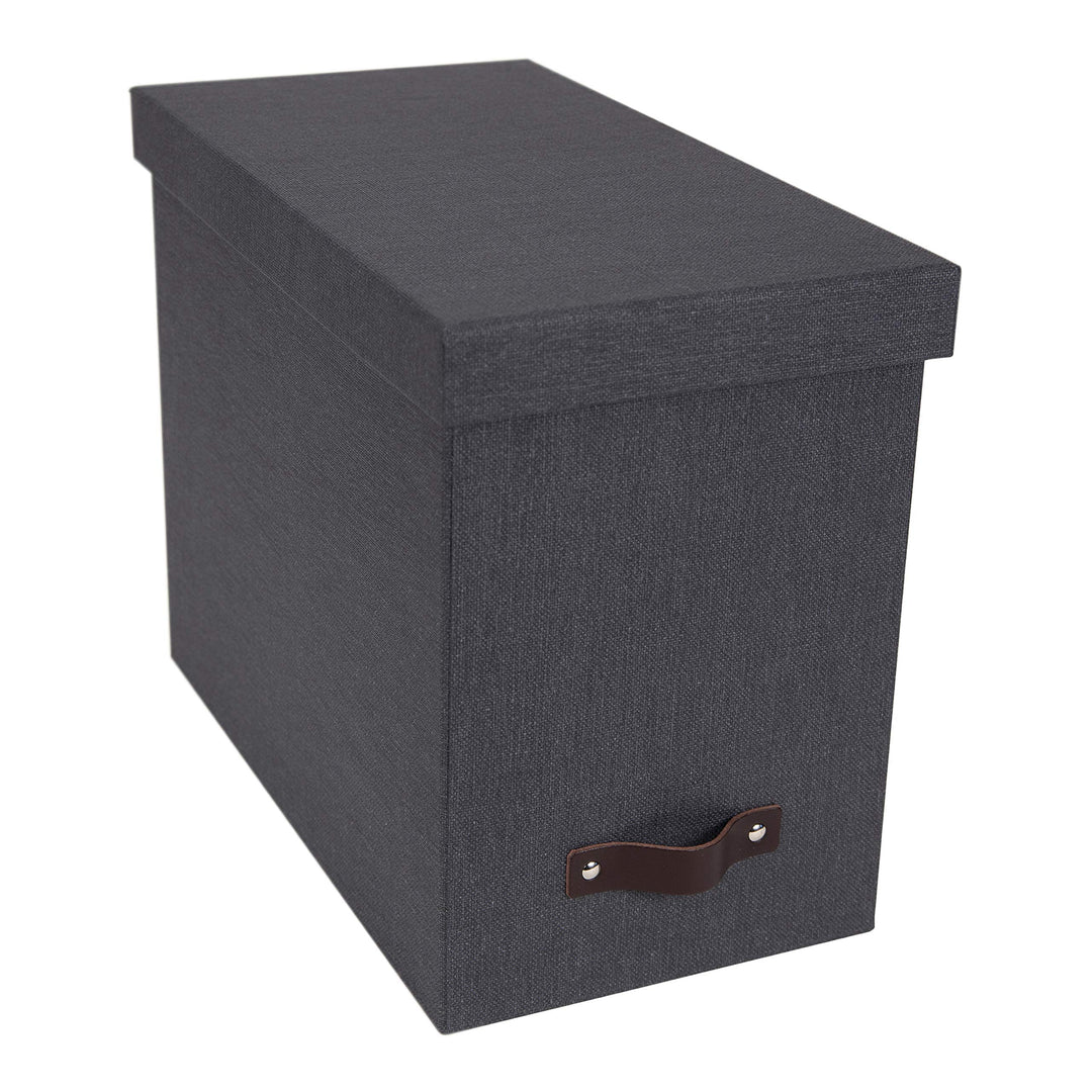 BIGSO JOHAN Hängeregisterbox A4 – Hängemappenbox mit Deckel und Griff – Schreibtischablage für Hänge