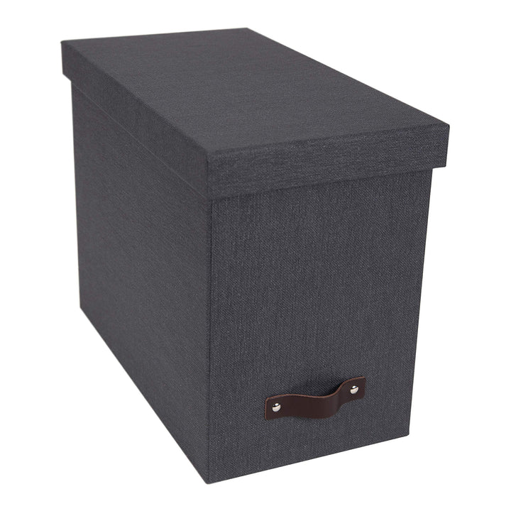 BIGSO JOHAN Hängeregisterbox A4 – Hängemappenbox mit Deckel und Griff – Schreibtischablage für Hänge