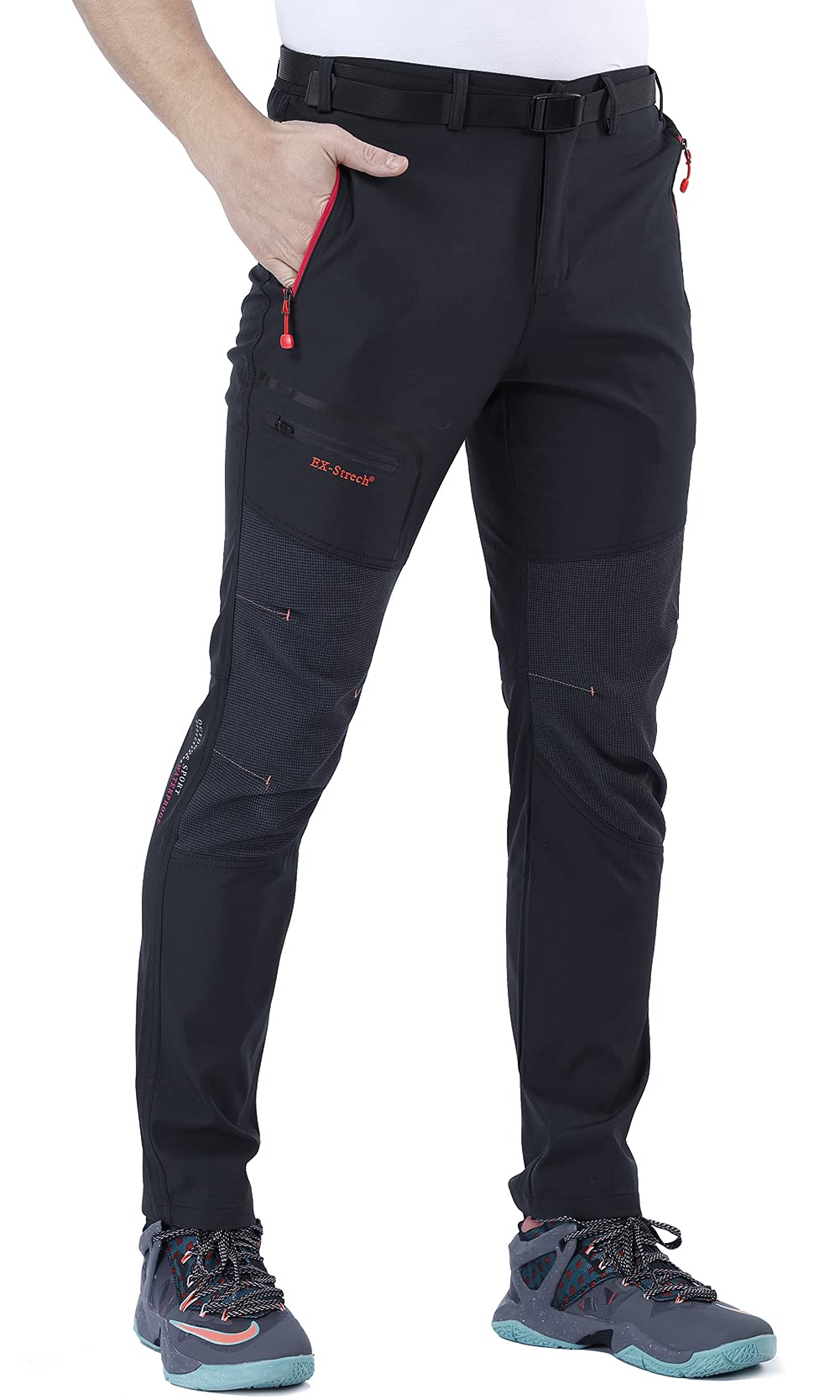 CARETOO Herren Wanderhose Trekkinghose Outdoorhose Softshellhose Funktionshose Skihose Verdickte War