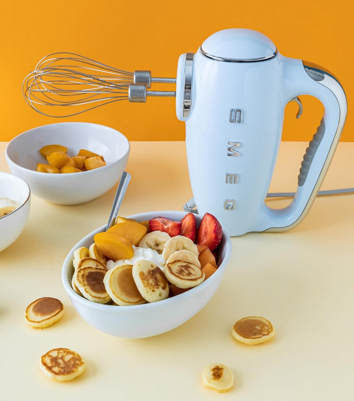 Smeg, HMF01PGEU Electric Mixer, 9 -Geschwindigkeitsniveaus, Turbofunktion, glattes Start -Start -up