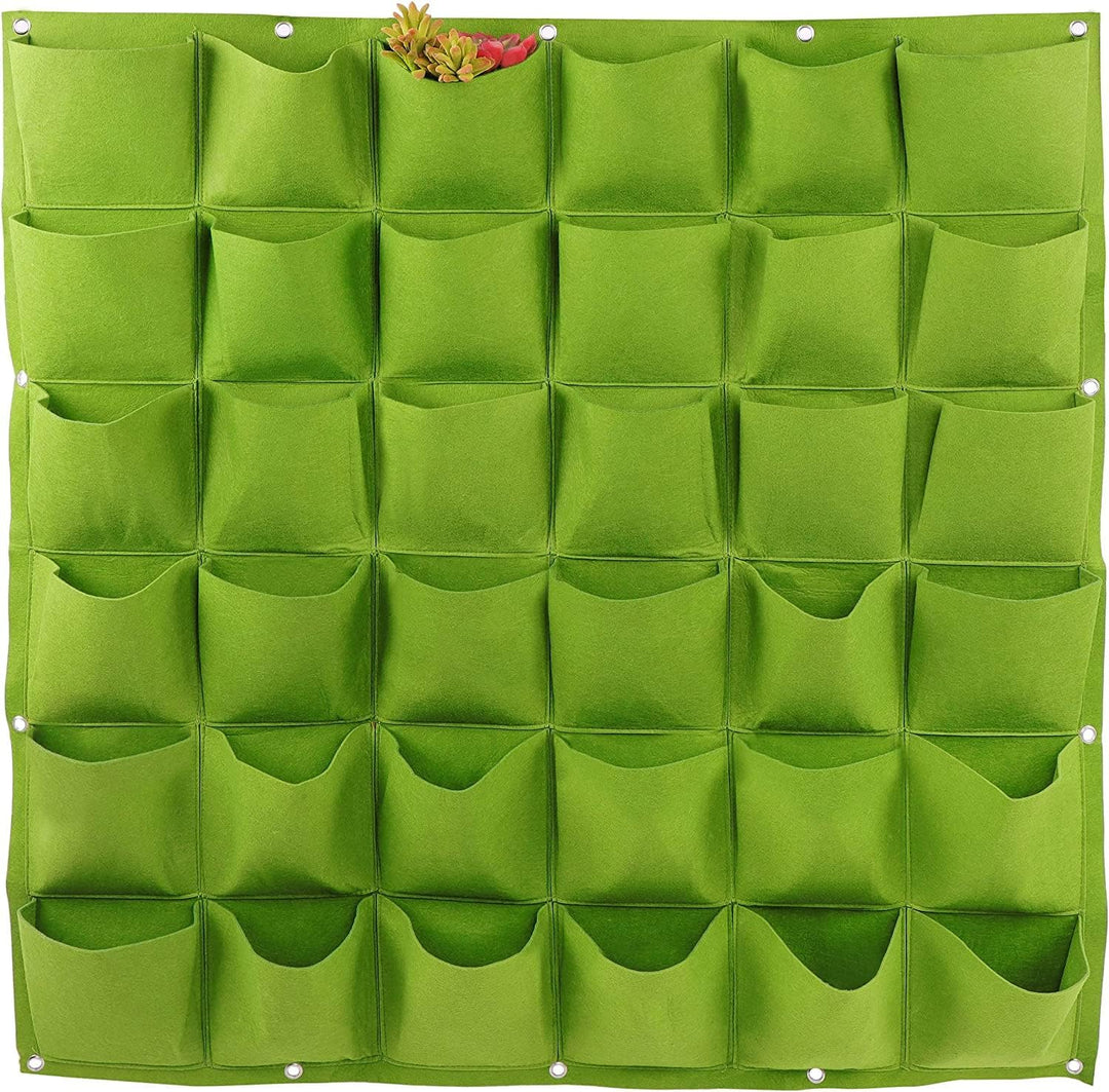 Zerodis Wachsen Taschen 36 Taschen im Freien vertikale Pflanze Taschen Greening Blume Pflanzen Tasch