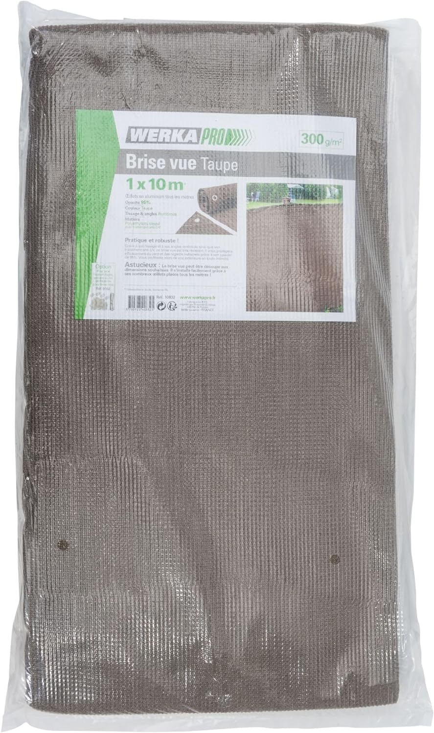 Sichtschutz taupe 300g/m2 Werkapro