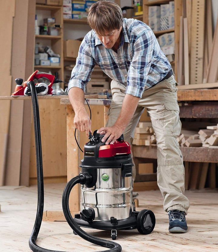 Einhell Nass-Trockensauger TE-VC 1925 SA (ECO-Technologie, 800 W, 25 L, Blasanschluss, Fehlluftregle