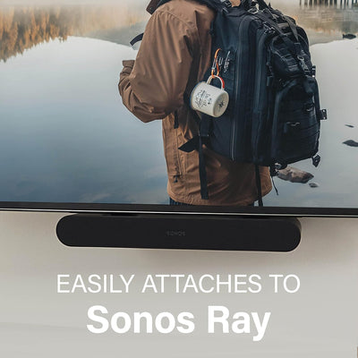 Sanus TV-Soundbar-Halterung, exklusiv kompatibel mit Sonos Ray TV-Soundbar – WSSAFM1-B2
