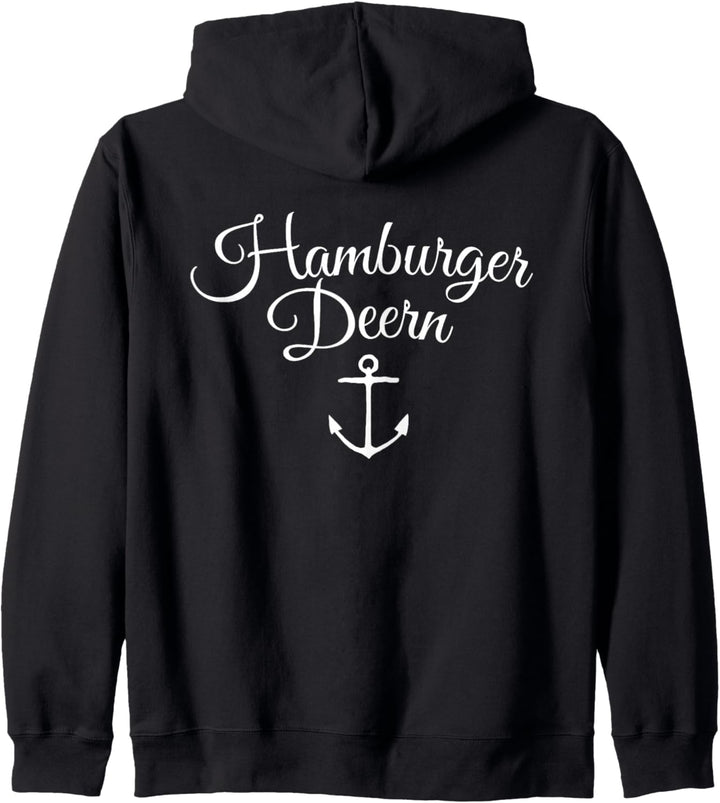 Hamburger Deern (Weiss) Hamburg Kapuzenjacke