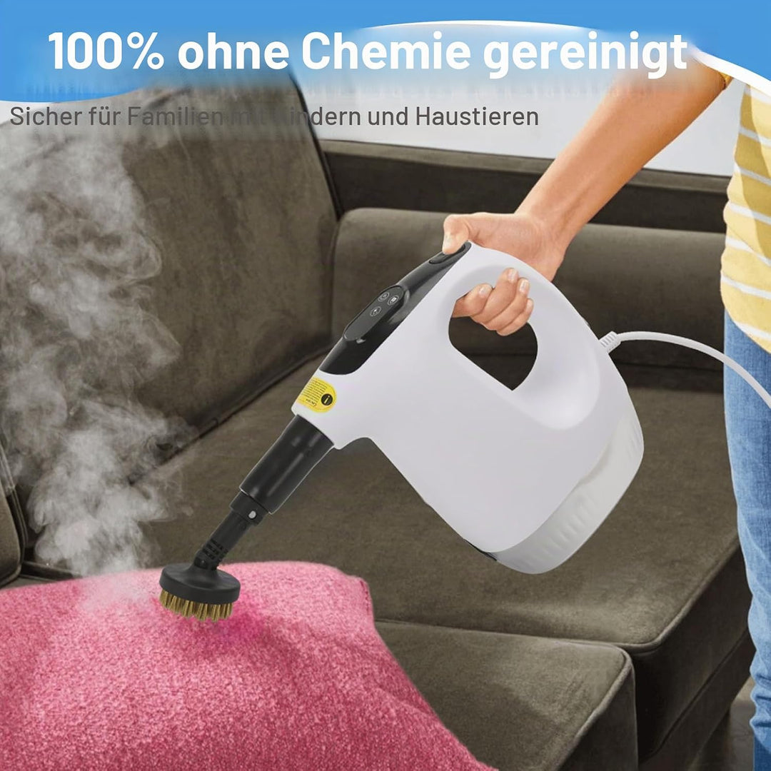 Dampfreiniger 1200W Dampfreiniger Handgerät, Mehrzweck Steam Cleaner Chemikalienfreier Handdampfrein