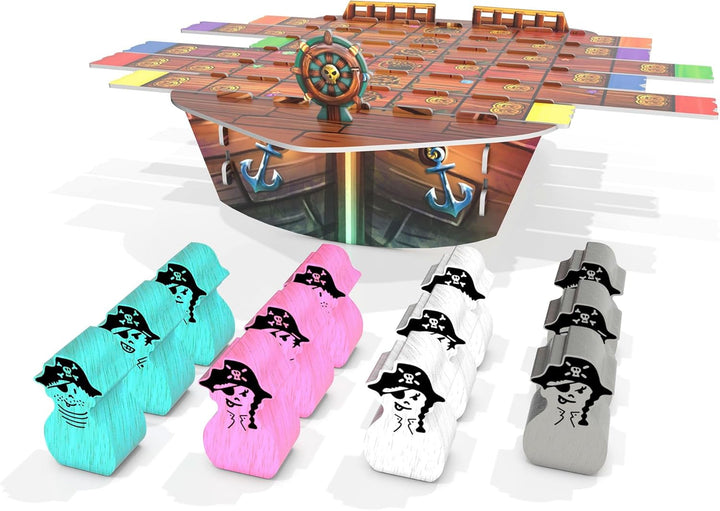 Zoch 601105159 Gezanke auf der Planke – das spannende Piratenspiel, 2 bis 4 Spieler, ideales Familie