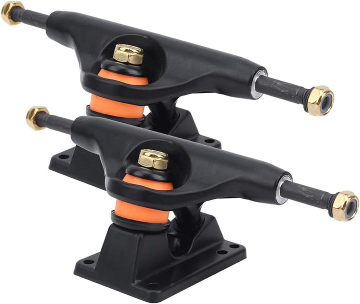 Keenso Skateboard Trucks, 2PCS Robuste Aluminium Skateboard Halterung Leichte Tensor Trucks Skateboa