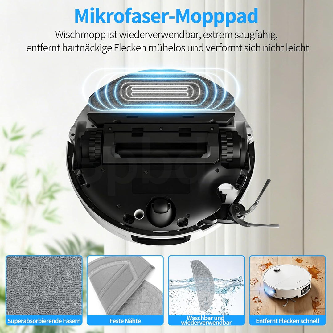 32 Stück Zubehör für Roborock Saros 20 Sonic Saugroboter | 4 Hauptbürste, 4 Wischpads, 4 Filter, 6 S