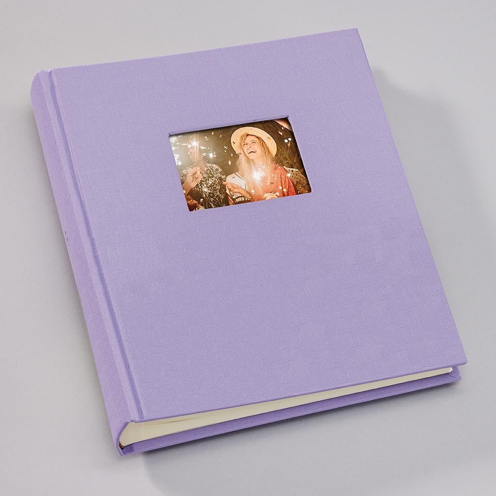 Semikolon 369969 Foto-Album Medium Finestra - 21,6x25,5 cm - 80 Seiten cremefarben, für 160 Fotos -