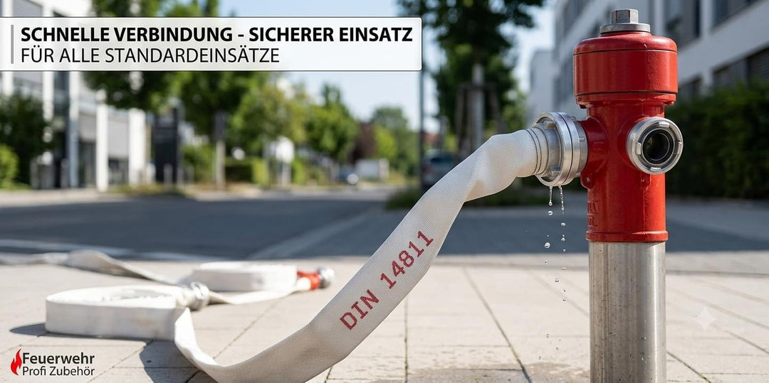 Miko® Bauschlauch C52 20m DIN 14811, Industrie Feuerwehrschlauch geprüft