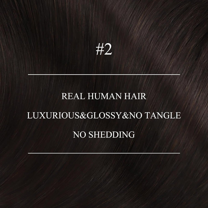 YoungSee Nanoring Extensions Braun 60 cm Nano Ring Haare Nanoring Extensions Echthaar Dunkelbraun Na