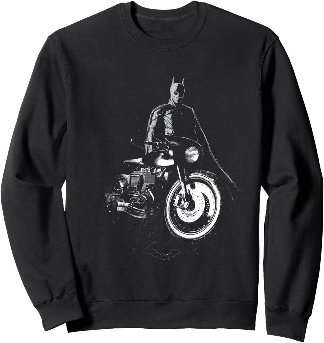 The Batman And His Motorcycle Sweatshirt