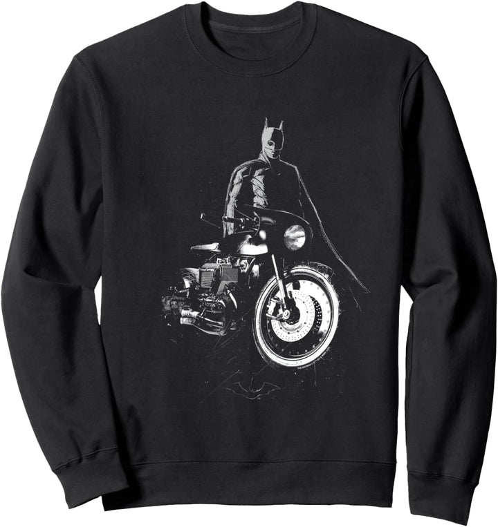 The Batman And His Motorcycle Sweatshirt