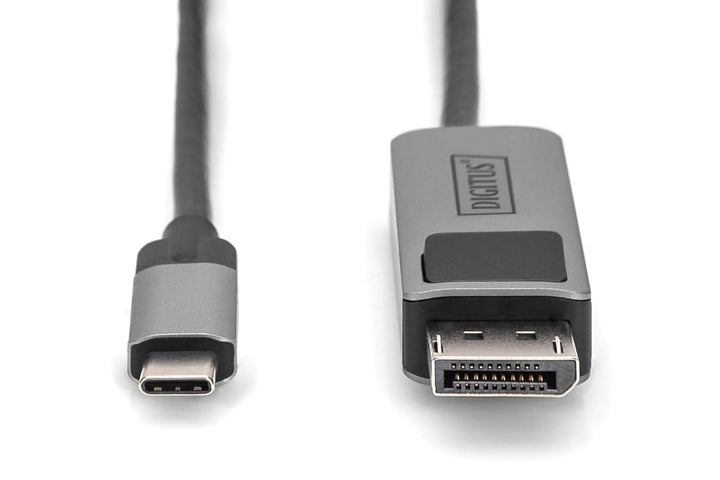 DIGITUS Displayport Adapterkabel - USB Typ-C zu Displayport 1.4-8k/30Hz - 4k/144Hz - Bidirektional -