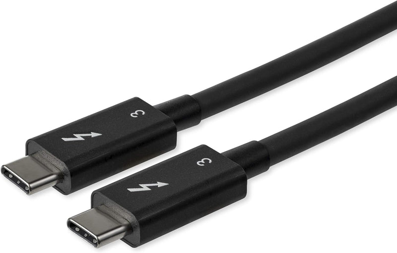 StarTech.com 80cm Passives Thunderbolt 3 Kabel, 40Gbps, 100W PD, 4K/5K Video, Thunderbolt Kabel, Kom