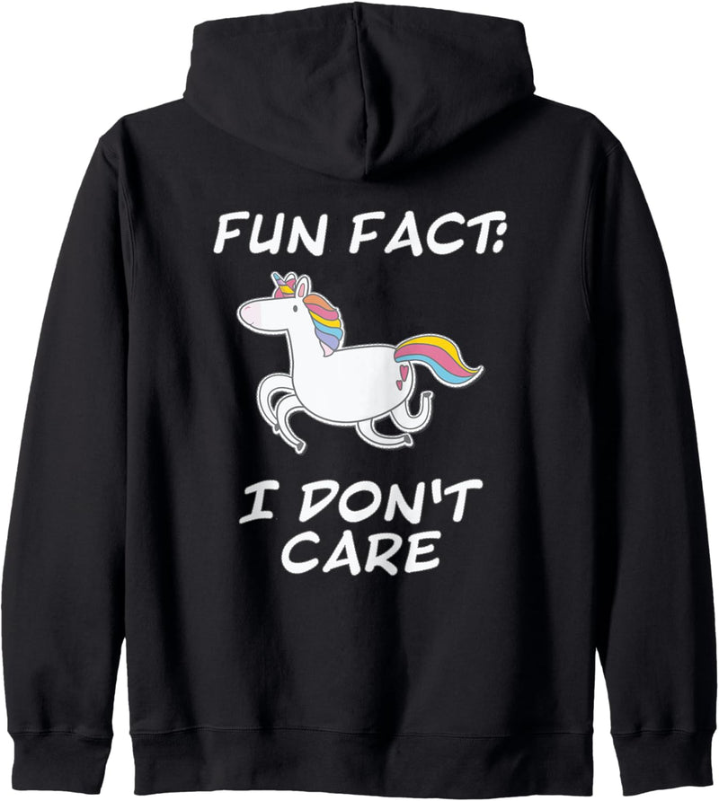 Fun Fact Einhorn | Lustiger Cooler Spruch | Für Mädchen Kapuzenjacke