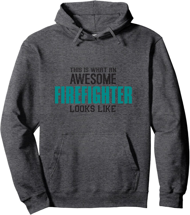So sieht ein cooler Feuerwehrmann Geschenk Lustig Feuerwehr Pullover Hoodie