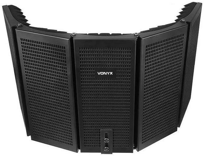 Vonyx MRF30 Mikrofon-Reflexionsfilter - 5 Platten - faltbar