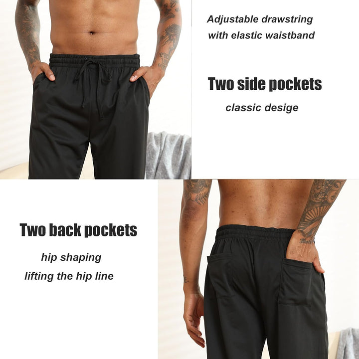 Halfword Jogginghosen Herren Trainingshose Lang Sweathose Atmungsaktiv Sporthose Yoga M Braun, M Bra