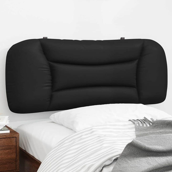 vidaXL Kopfteilkissen Hvar Schwarz 100 cm Kunstleder, Schwarz 100 cm