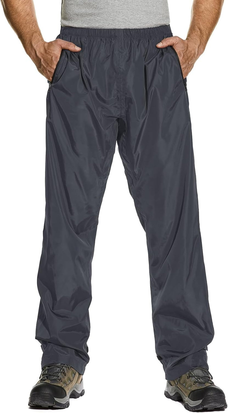 Asfixiado Regenhose Herren Fahrrad Leichte wasserdichte Winddichte Outdoorhose zum Wandern Camping T