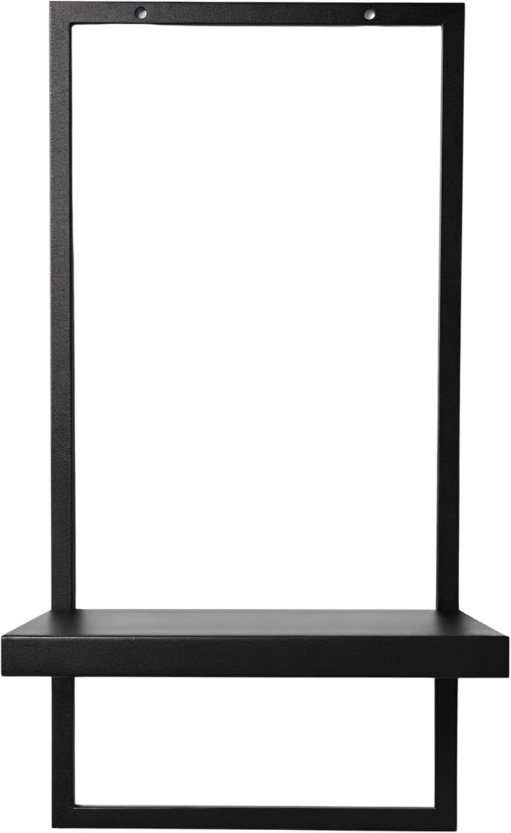 UNO RIPIANI Wandregal aus Metall – modernes Wandboard zur Wandmontage, pulverbeschichtet, 20×21×40 c