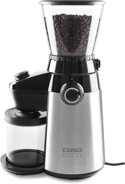Caso Barista Flavour, elektrische Design- Kaffeemühle, Mahlgrad in 15 Stufen einstellbar, Kegelmahlw