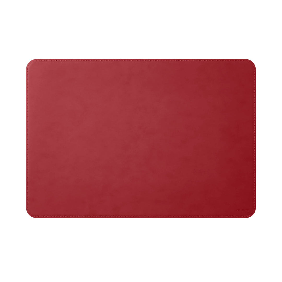 Eglooh - Herms - Schreibtischunterlage aus Leder Ferrari Rot cm 65x45 - Handwerkliche Nähte und abge