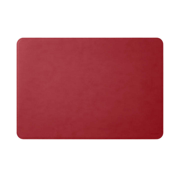 Eglooh - Herms - Schreibtischunterlage aus Leder Ferrari Rot cm 65x45 - Handwerkliche Nähte und abge