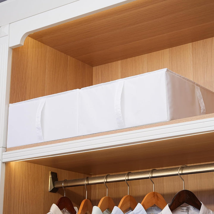 TYEERS Unterbett Aufbewahrungsbox mit Deckel, Strapazierfähiger Stoff, Waschbar, Zusammenklappbar, B