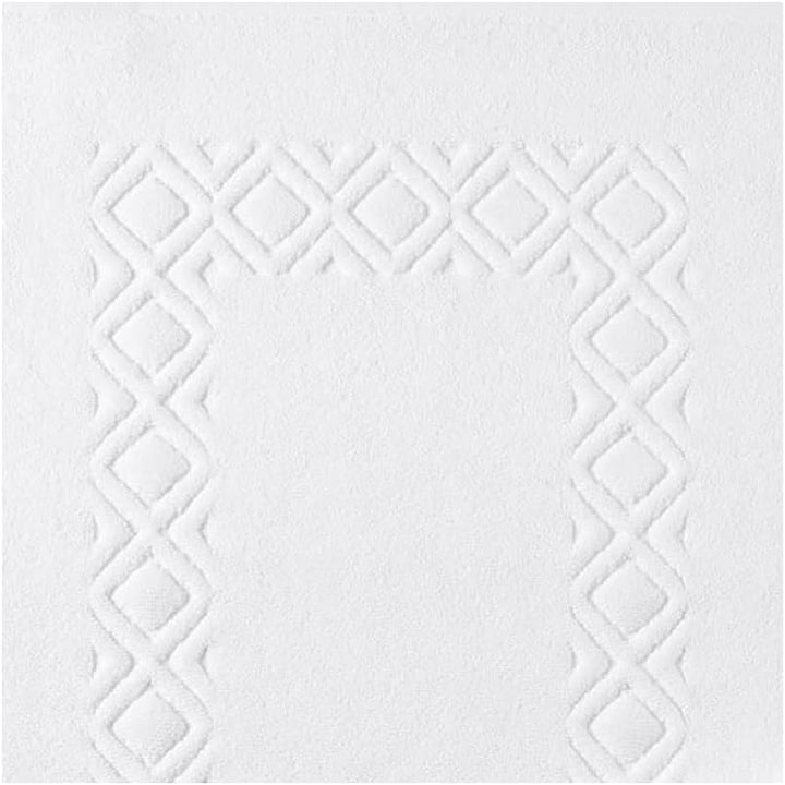 Egeria Badvorlage Denver l Badmatte 60x110cm l 001 Weiss 60x110 cm Weiss, 60x110 cm Weiss